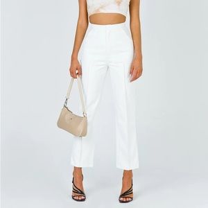 WHITE PRINCESS POLLY LEATHER PANTS